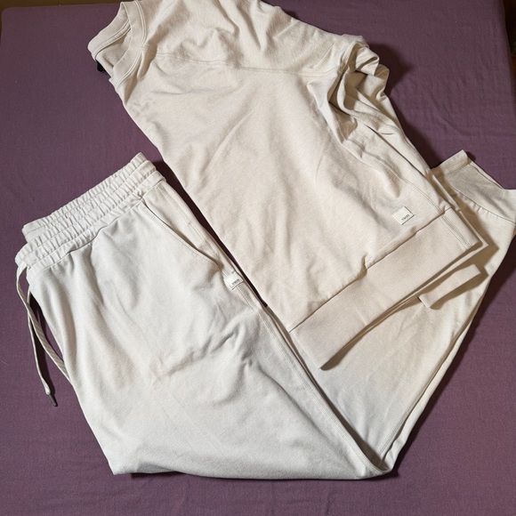 Vuori Performance Jogger in Ecru Heather (Beige) - Size Large - Picture 6 of 6